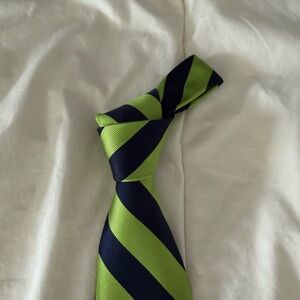 J Crew Striped Green and Blue Men's Tie